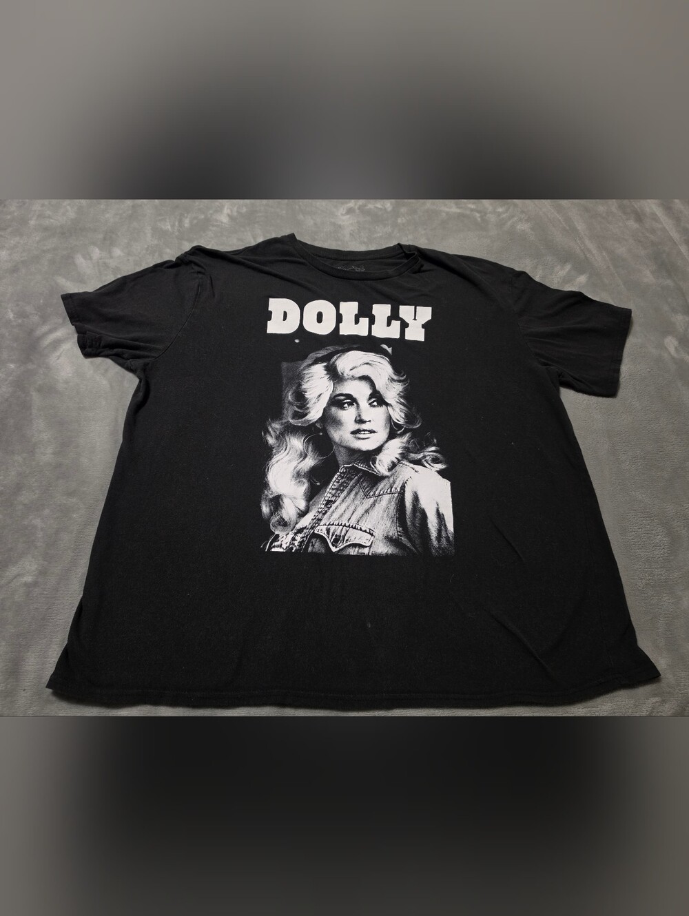 Dolly Parton Black Graphic Band Tee Portrait Country Music Size 2X